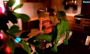 3D-Anime New Year's Celebration with The Grinch - Funny & Entertaining