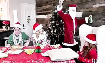 Christmas Family Lunch Turns Into a Wild Gangbang