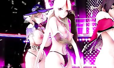 Genshin MMD: Massive Group Orgy Version 2