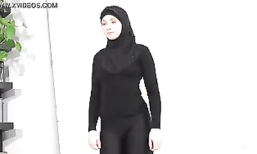 Muslim Girl's Daring Photoshoot - Exotic Beauty Reveals Herself to Cameras