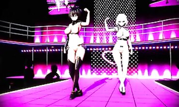 MMD Azurine - Erotic Dance in Virtual Reality with Sensual Music