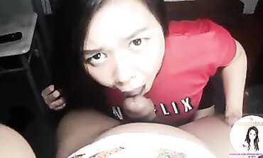 Asian Friends Netflix and Chill Blowjob