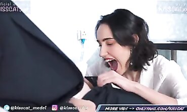 Russian Blowjob: Deep Throat and Face Cumshot