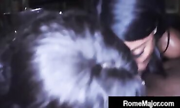 Rome Major Takes On Two African Babes In Hardcore Action