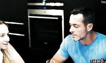 Stepdad Plumbs Petite Mona Blue All Night Long
