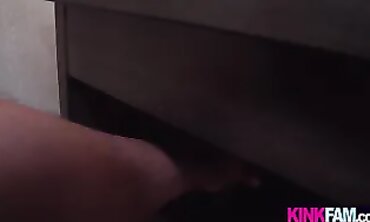 POV Blowjob with Barely Legal Stepsister Megan Marx