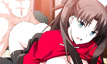 Tohsaka Rin Gets Rough 3D Blowjob and BDSM Action