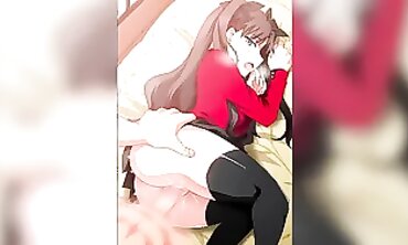 Tohsaka Rin Gets Rough 3D Blowjob and BDSM Action