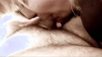 Blonde Blowjob and Handjob in the Car