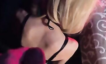 Blonde Stranger Takes Deep Throat From Rod