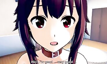 Megumin & Aqua 3D Animated Lesbian Hentai with Audio