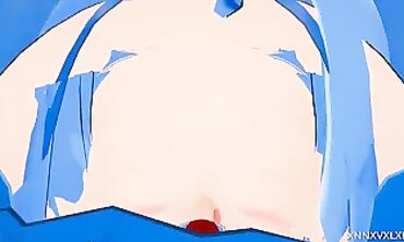 Megumin & Aqua 3D Animated Lesbian Hentai with Audio