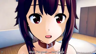 Megumin & Aqua 3D Animated Lesbian Hentai with Audio