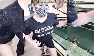 Mall Walk Turns Into Wild Amateur Threesome
