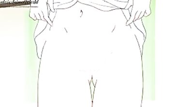 Uncensored Anime: College Girl Gets Pounded by Tutor in the Bushes