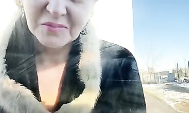 Alina Tumanova Gets Rough Public Creampie with a Stranger in Wool Coat