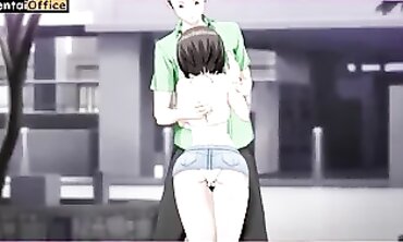 Uncensored Hentai Romp With Big Tits And Cumshot