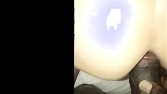Mature Milf Masturbates While Watching Step-Son's Big Black Dick - POV