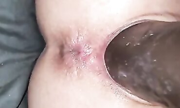 MILF Tells Story Before Faux Cock Creampie