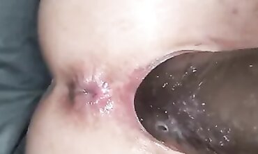 MILF Tells Story Before Faux Cock Creampie
