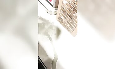 Lucky Lacie Risks It All: Pissing While Pumping Gas