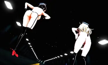 MMD Kaohsiung & Atago 3D Toon Orgy