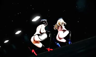 MMD Kaohsiung & Atago 3D Toon Orgy