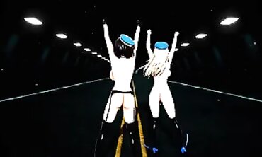 MMD Kaohsiung & Atago 3D Toon Orgy