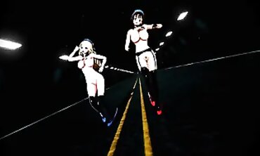 MMD Kaohsiung & Atago 3D Toon Orgy