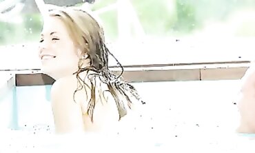 Alessandra Jane Takes Matt Ice's Big Dick in the Pool