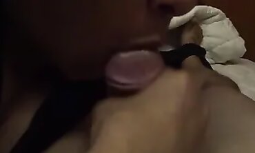 Amateur MILF Swallows Cum During Blowjob and Handjob