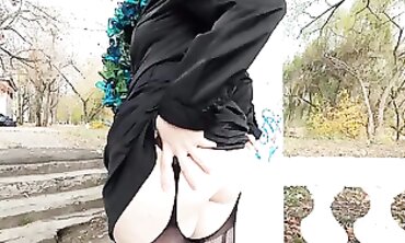 Oxana Shy's First Outdoor Lovense Session