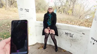 Oxana Shy's First Outdoor Lovense Session