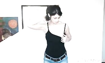 Dark Haired Vixen Gives A Sensual Dance Of Pleasure