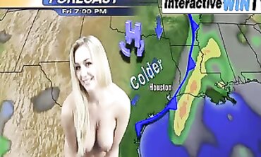 Hayley-Marie Coppin WeatherGirl Striptease