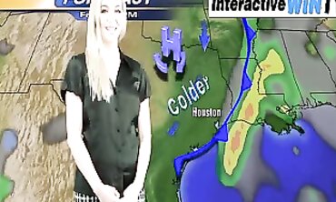 Hayley-Marie Coppin WeatherGirl Striptease