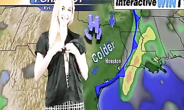 Hayley-Marie Coppin WeatherGirl Striptease