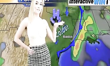 Hayley-Marie Coppin WeatherGirl Striptease