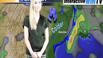 Hayley-Marie Coppin WeatherGirl Striptease