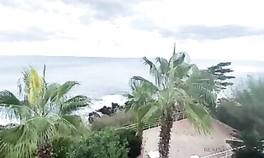 Brunette Real Estate Agent Gets Used in Luxury Villa