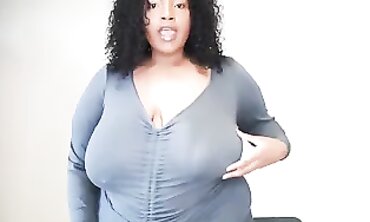 Round African Chubby Beauty Shows Off Her Huge Tits