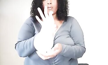 Round African Chubby Beauty Shows Off Her Huge Tits