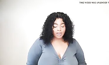 Round African Chubby Beauty Shows Off Her Huge Tits