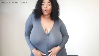 Round African Chubby Beauty Shows Off Her Huge Tits