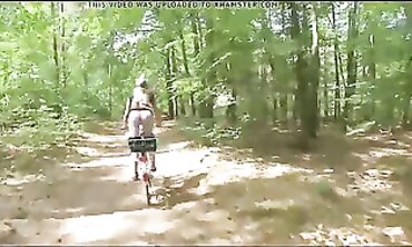 Angel Strips Naked and Rides Her Bike in Public