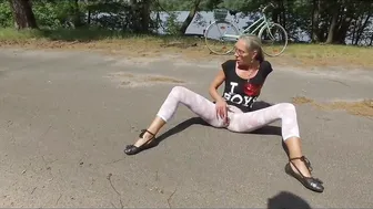 Angel Strips Naked and Rides Her Bike in Public