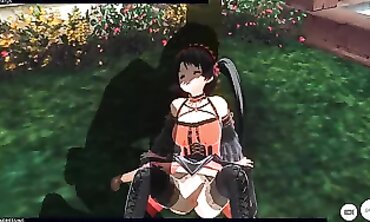 Kurumi Tokisaki 3D Cosplay Rough Anal and Booty Creampie