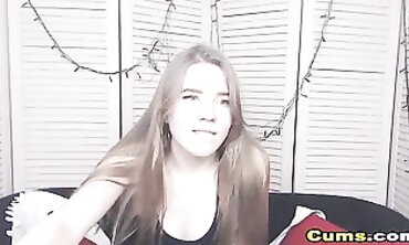 Joy With Nip Piercing Enjoys Solo Webcam Play