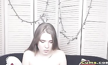 Joy With Nip Piercing Enjoys Solo Webcam Play