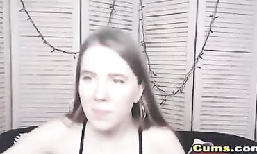 Joy With Nip Piercing Enjoys Solo Webcam Play